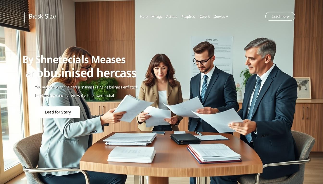 Family reviewing legal documents